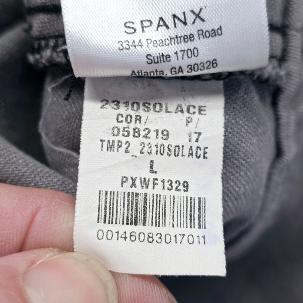 Spanx Gray Pull-On Legging Pants Women's Large Stretch Comfort Casual‎ Shapewear - Picture 8 of 16